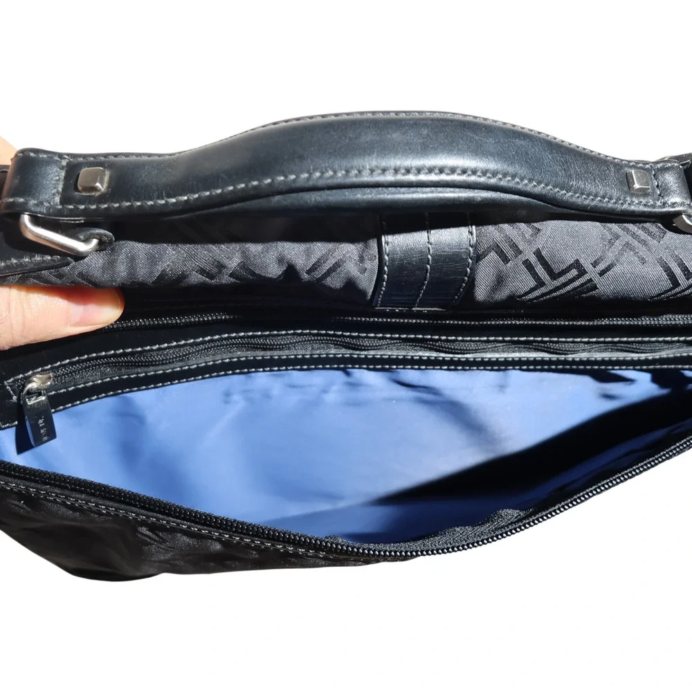 Tumi Signature Briefcase Laptop Bag Black No Strap Monogram No. 7611312504000000